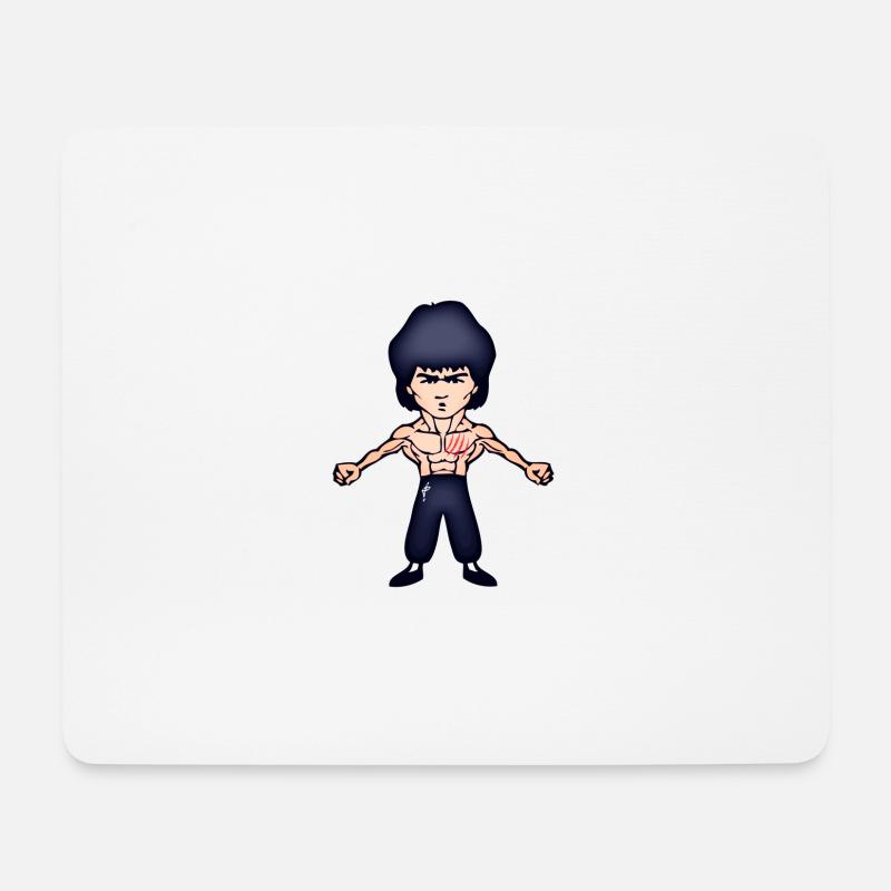 Bruce - Mousepad (Querformat) - Weiß