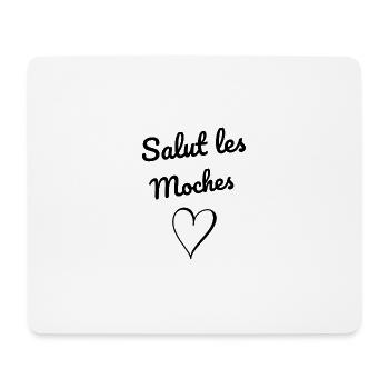 salut moches, femme humour, travail phrases drôles - Tapis de souris (format paysage) - blanc - Devant