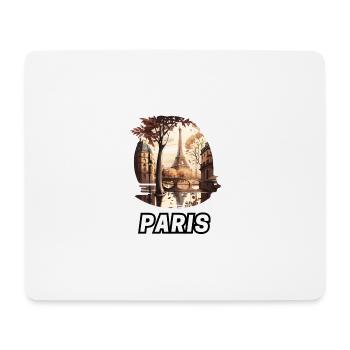 Paris - Tapis de souris (format paysage) - blanc - Devant