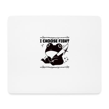 I choose fight - Mouse Pad (horizontal) - white - Front