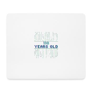 6th Birthday 6 Years Old Binary Code Computer Science - Mouse Pad (horizontal) - white - Front