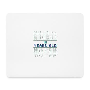 2. Geburtstag 2 Jahre alt Binärcode Informatik - Mousepad (Querformat) - Weiß - Vorne
