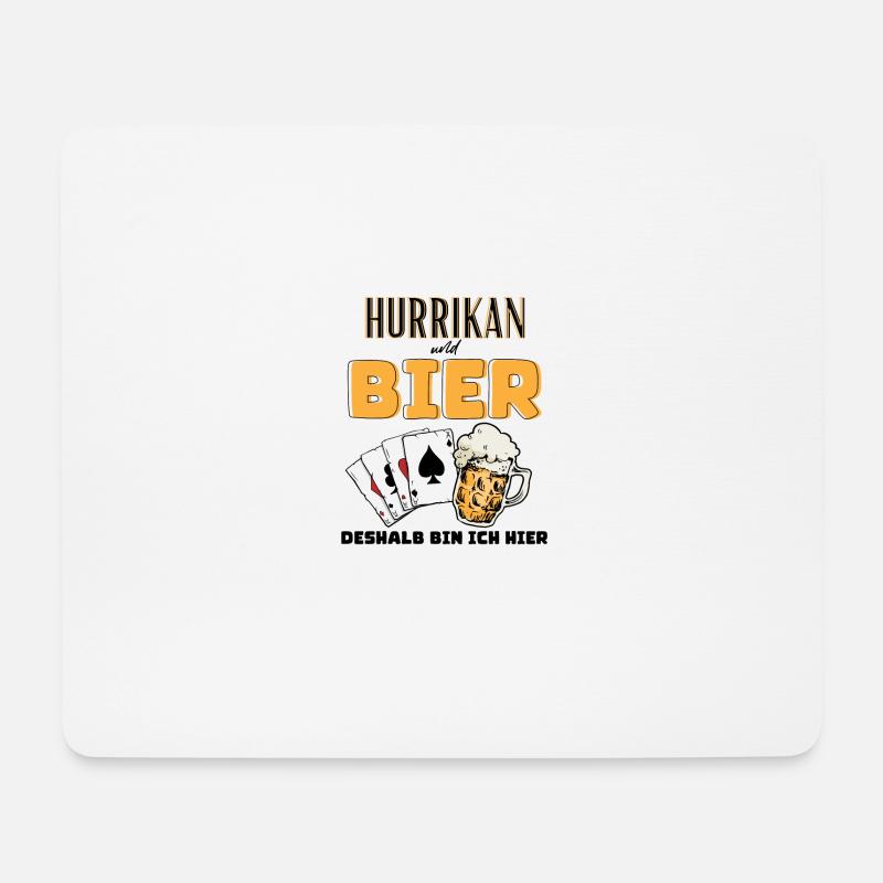 Hurricane and Beer - Mouse Pad (horizontal) - white