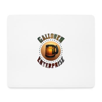 GallonenEnterprise Logo (Gold) - Mousepad (Querformat) - Weiß - Vorne