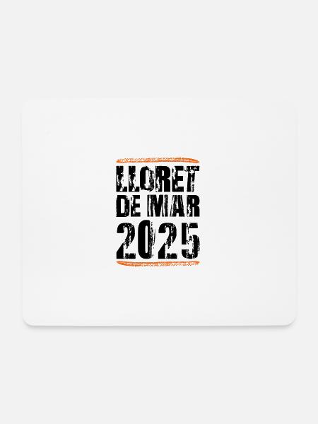 Lloret De Mar 2025 Spruch - Mousepad (Querformat) - Weiß