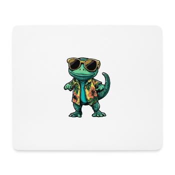 Chameleon Cool Sommer - Mousepad (Querformat) - Weiß - Vorne