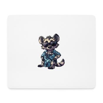 Hyène Fraîche Été - Tapis de souris (format paysage) - blanc - Devant