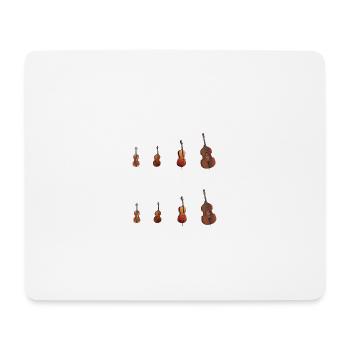 String Section-Ville Chef d’orchestre cadeau - Tapis de souris (format paysage) - blanc - Devant