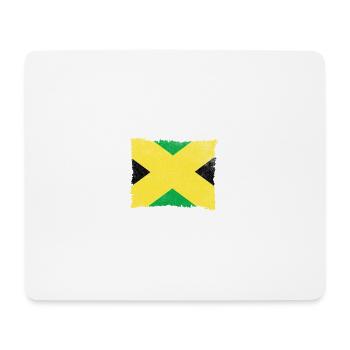 Destgierte Jamaika Flag - Mousepad (Querformat) - Weiß - Vorne