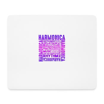 Harmonica Things About Harmonica - Mouse Pad (horizontal) - white - Front