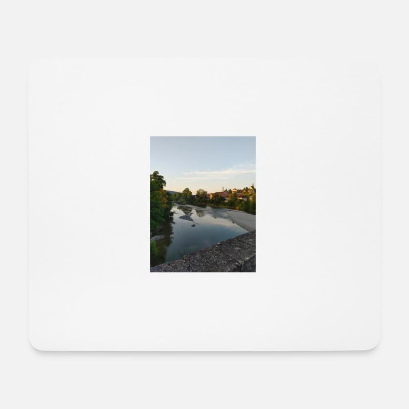 Abendstimmung - Mousepad (Querformat) - Weiß