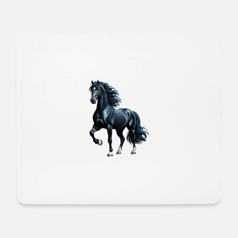 black beauty - Mouse Pad (horizontal) - white