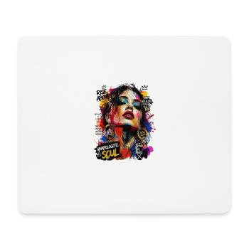 Abstract Art Woman - Mouse Pad (horizontal) - white - Front