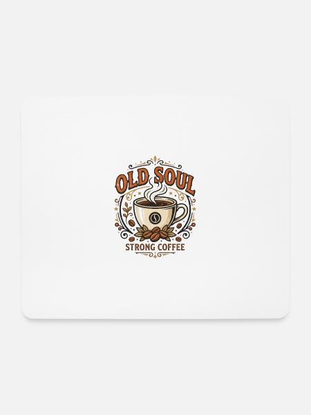 Old Soul Coffee - Mousepad (Querformat) - Weiß