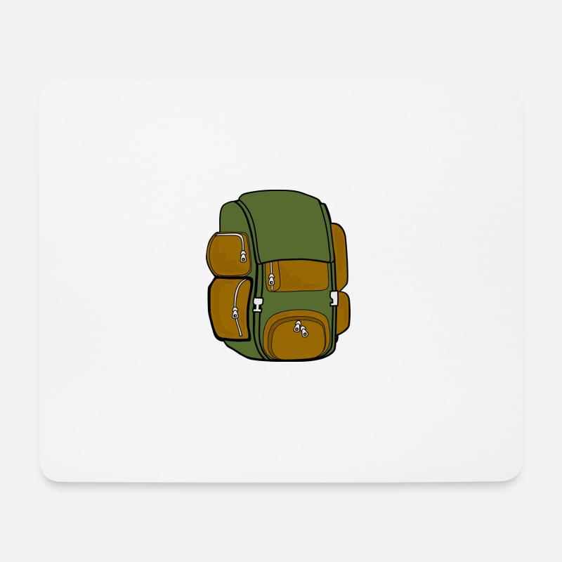 Rucksack - Mousepad (Querformat) - Weiß