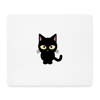 Katze - Mousepad (Querformat) - Weiß - Vorne