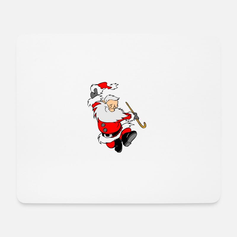 noël noël père noël weihnachtsmann3 - Tapis de souris (format paysage) - blanc