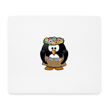 Pinguin im Karibik Styl. Geschenkidee - Mousepad (Querformat) - Weiß - Vorne