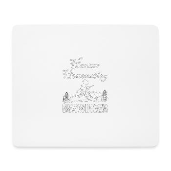 Harz Harzer Hexenstieg Wanderer Geschenk - Mousepad (Querformat) - Weiß - Vorne