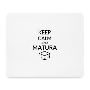 Keep Calm Matura - Mousepad (Querformat) - Weiß - Vorne