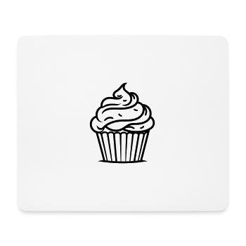 Cupcake - Mousepad (Querformat) - Weiß - Vorne