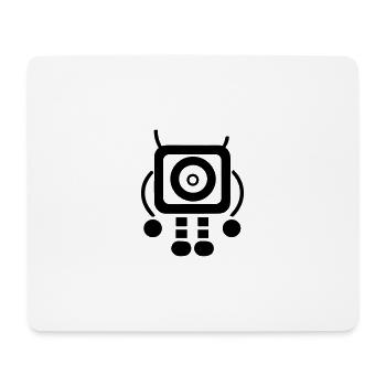 Petit robot - Tapis de souris (format paysage) - blanc - Devant