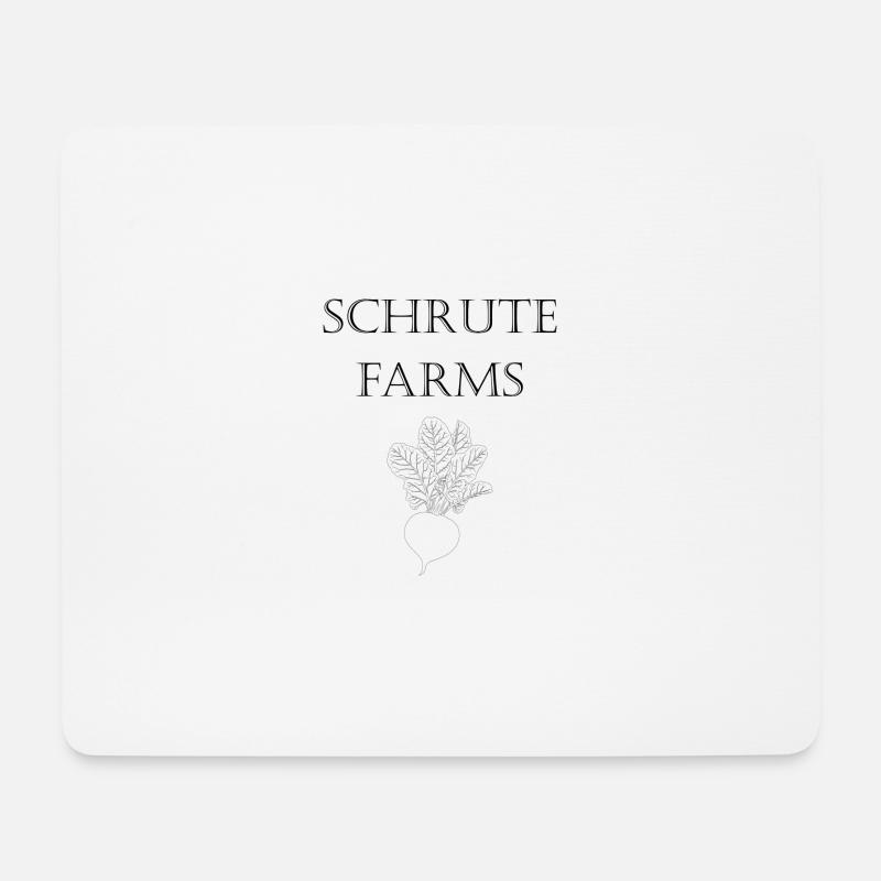 schrute Bauernhöfe - Mousepad (Querformat) - Weiß