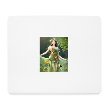 Grüne Fee. - Mousepad (Querformat) - Weiß - Vorne