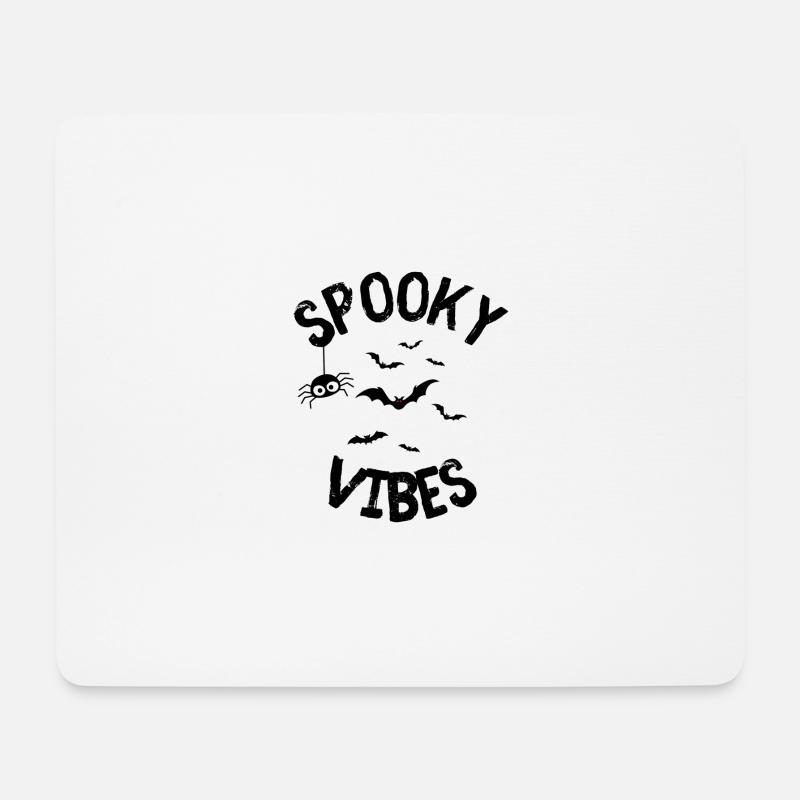 Halloween Spooky - Mousepad (Querformat) - Weiß