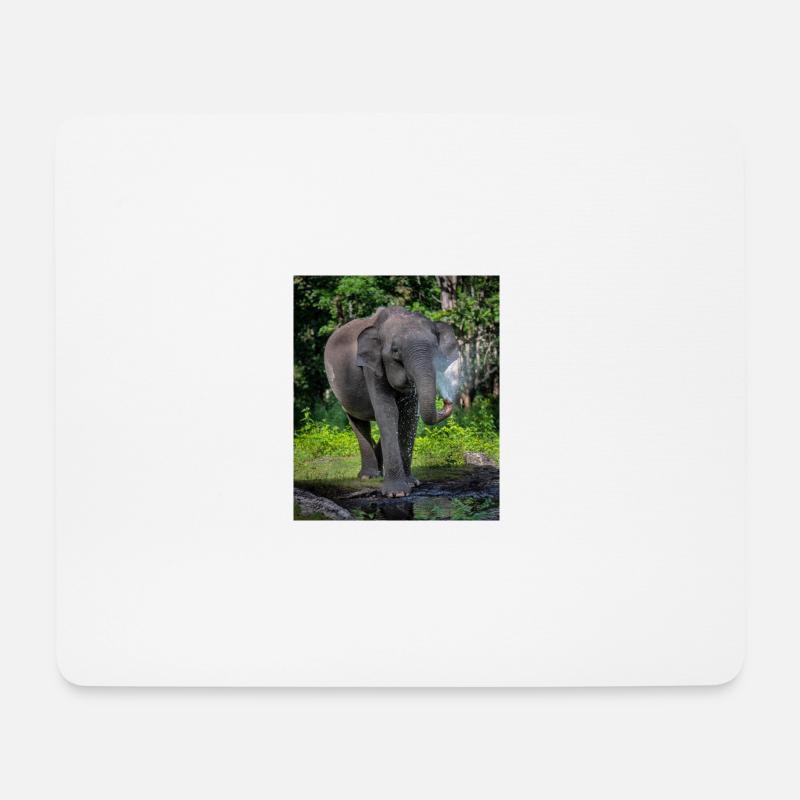Beautiful Elephant - Mouse Pad (horizontal) - white