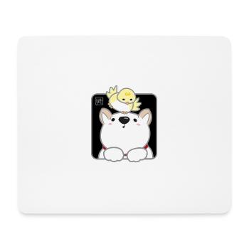 Dog Korean - Japanese Style 02 - Mouse Pad (horizontal) - white - Front