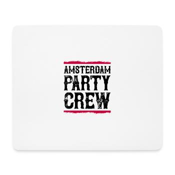 Équipe de fête d’Amsterdam - Tapis de souris (format paysage) - blanc - Devant