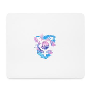 Transgender Pride Dragon - Mouse Pad (horizontal) - white - Front