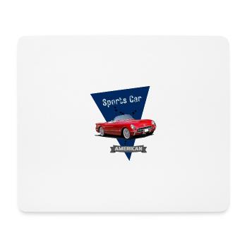 American Sports Car - Mouse Pad (horizontal) - white - Front