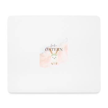 frohe Ostern Pastell - Mousepad (Querformat) - Weiß - Vorne