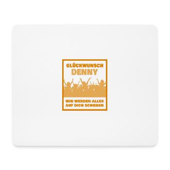 Denny as a first name - Mouse Pad (horizontal) - white - Front
