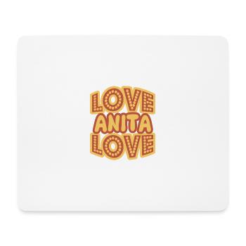 Anita comme prénom - Tapis de souris (format paysage) - blanc - Devant