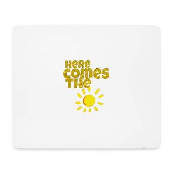 Voici le soleil - Tapis de souris (format paysage) - blanc - Devant