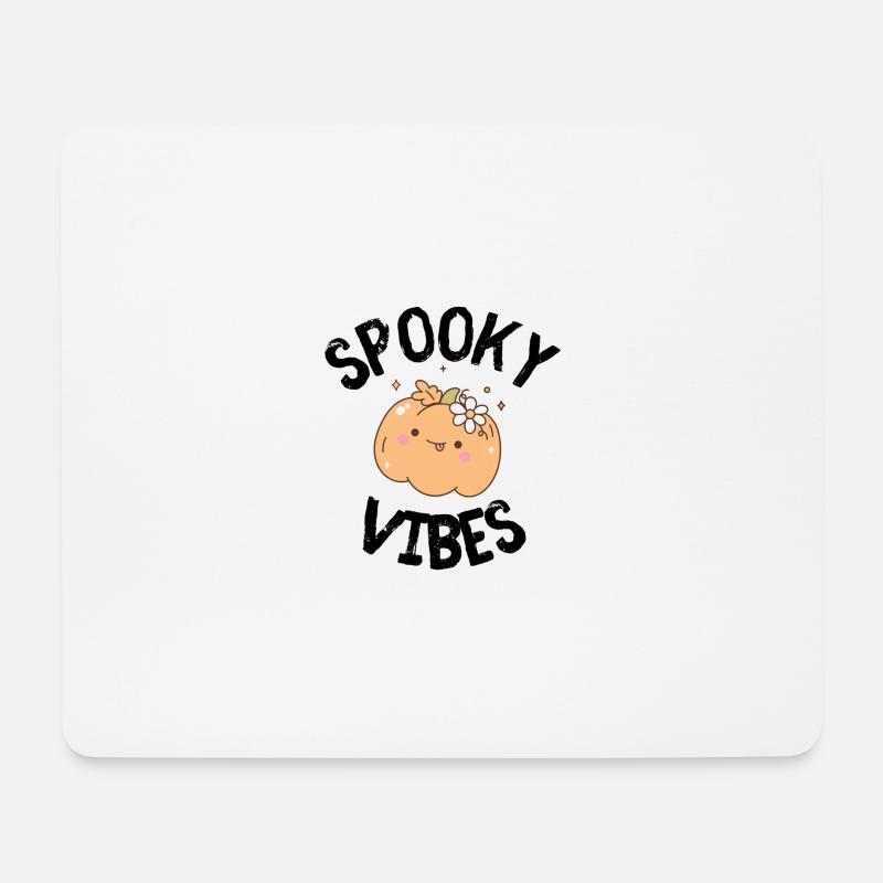 Halloween Spooky - Mousepad (Querformat) - Weiß