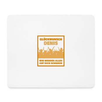Cadeau pour Denis - Tapis de souris (format paysage) - blanc - Devant