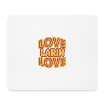 Prénom Larin - Tapis de souris (format paysage) - blanc - Devant