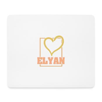 Gift for Elyan - Mouse Pad (horizontal) - white - Front