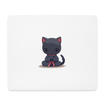 Katze Yoga, Katzenliebhaber Shirt, Taschen, Hemd, TankTop - Mousepad (Querformat) - Weiß - Vorne