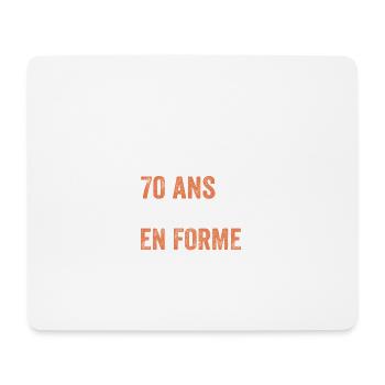 Cadeau anniversaire 70 ans Vélo - Tapis de souris (format paysage) - blanc - Devant
