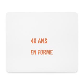 40th anniversary gift Bicycle - Mouse Pad (horizontal) - white - Front
