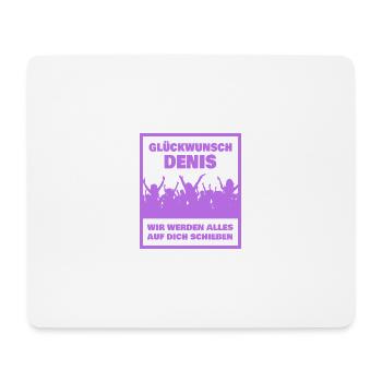 Cadeau pour Denis - Tapis de souris (format paysage) - blanc - Devant