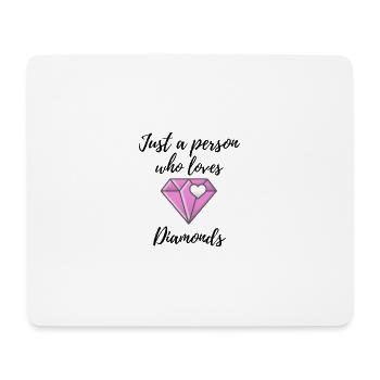 Just a Person Who Loves Sparkle - Mouse Pad (horizontal) - white - Front