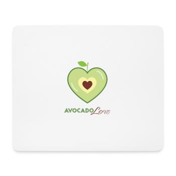 Avocado Heart Love - Mouse Pad (horizontal) - white - Front