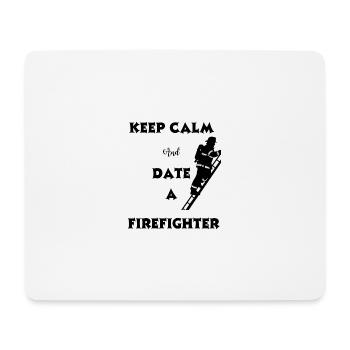 Firefighter humor date - Mouse Pad (horizontal) - white - Front