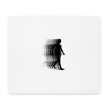Humain - Tapis de souris (format paysage) - blanc - Devant